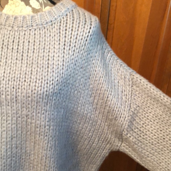 NWT For the Republic boxy sweater in soft sky blue - Picture 7 of 11